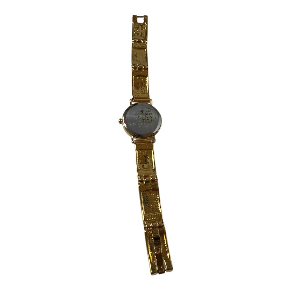 Faberge Gold Watch with Colorful Rhinestones - Picture 3 of 8